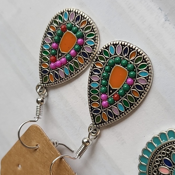 Cute 3 pack of boho style earrings - Picture 4 of 5